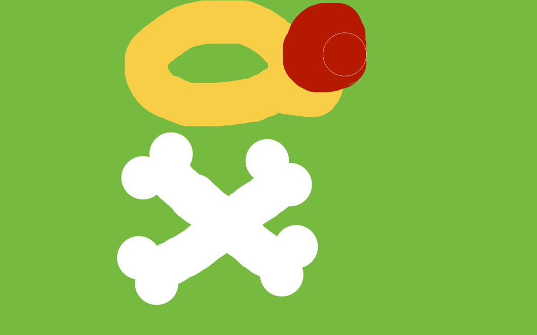 Piratflagga med diamantring istället för dödskalle.