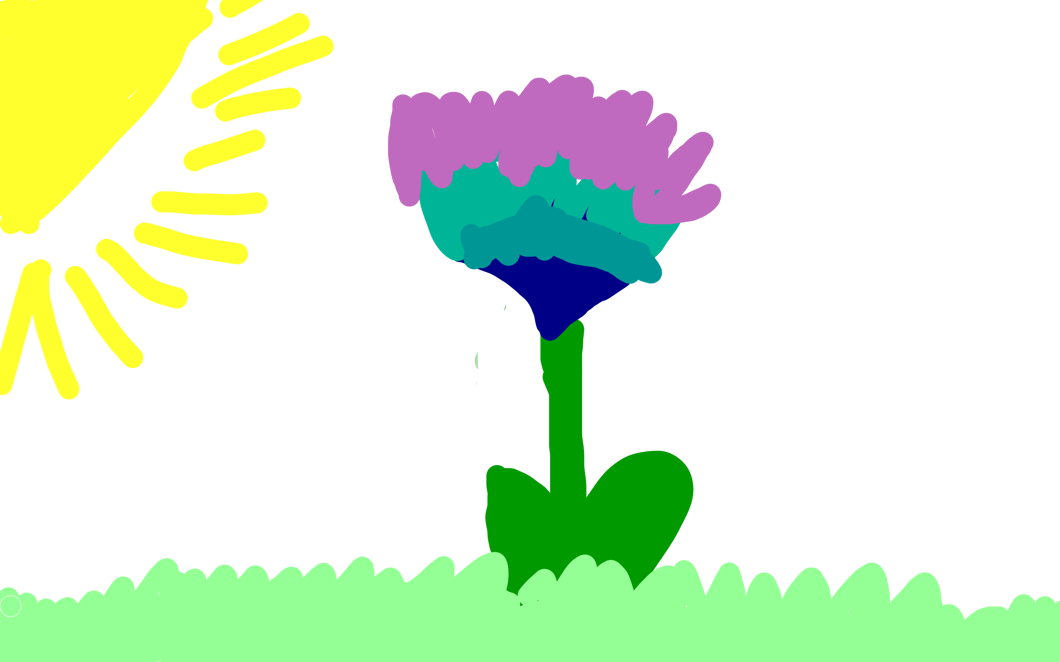 Blomman i solens sken